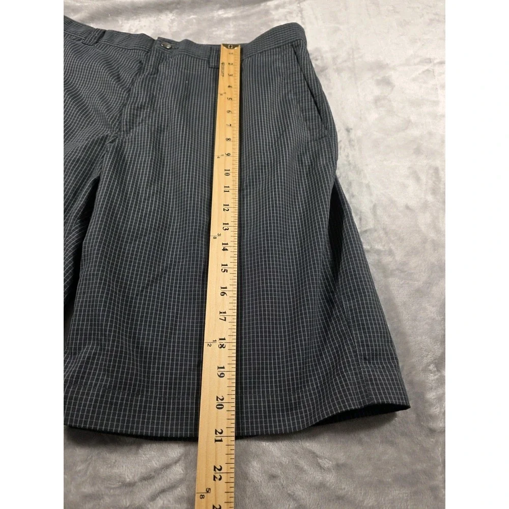 Callaway Chino Shorts Men 36 Black Check Plaid Performance Golf‎
